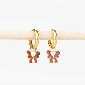 Шарм-подвеска в виде банта Mrs. Ertha "Tied Love", 2 шт